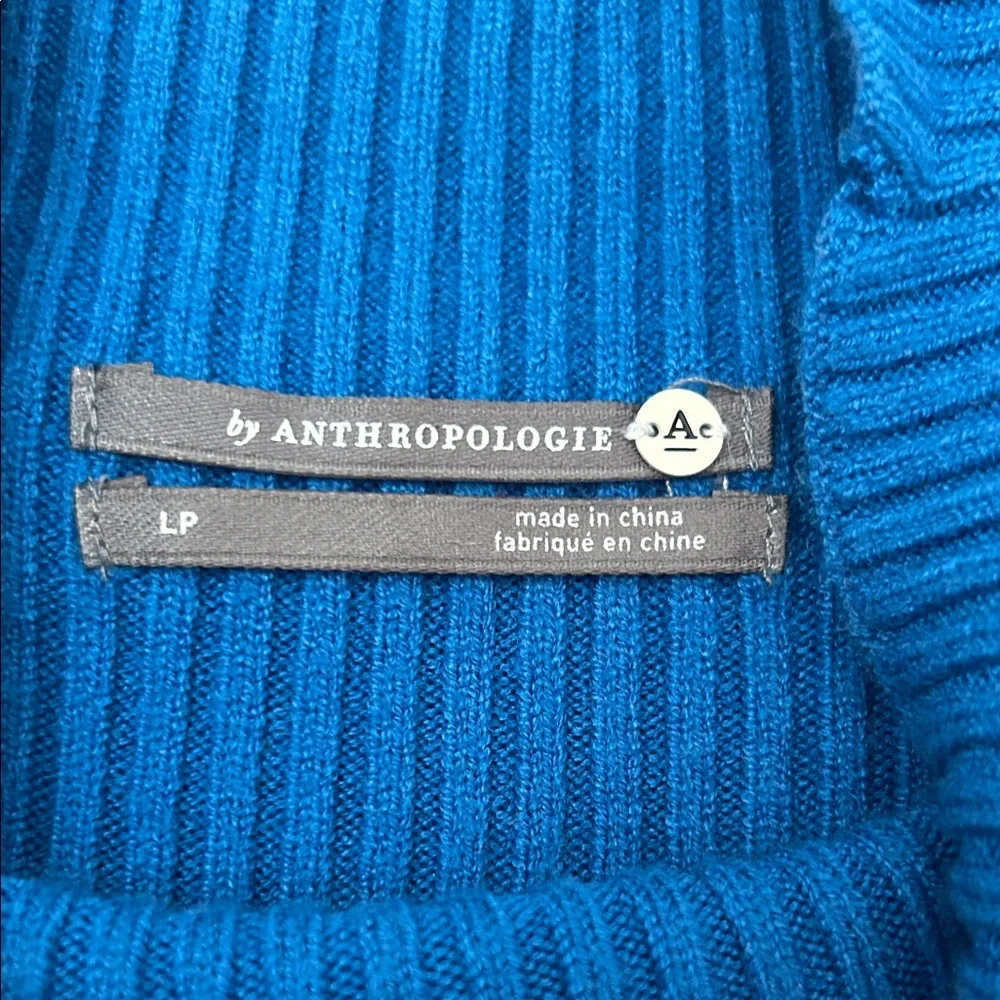 Anthropologie The Thea Long-Sleeve Twofer Petite Maxi Dress in Blue - Picture 6 of 7